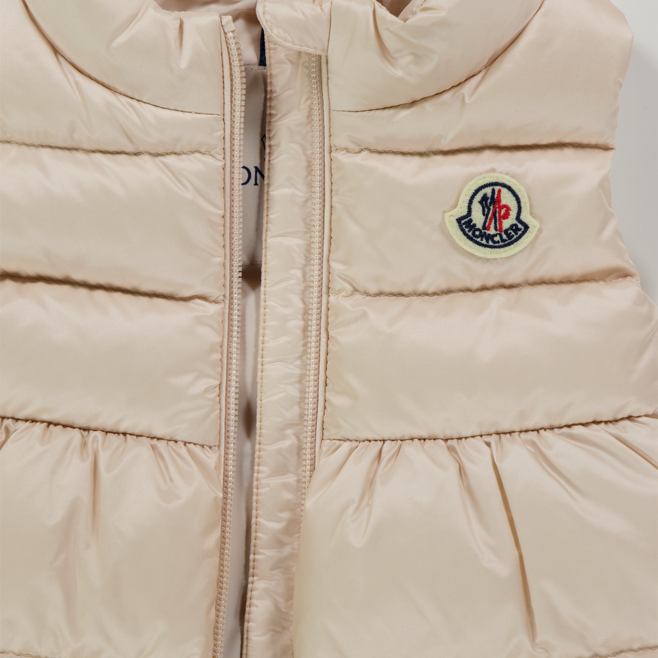 Moncler Hivette Baby Girls Body Warmer  Light Pink