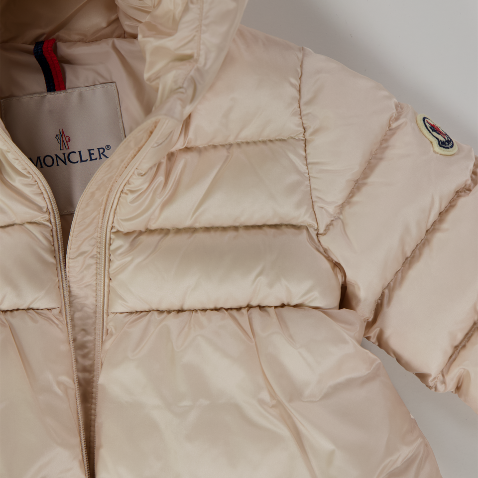 Moncler Odile Baby Meisjes Winterjas In Licht Roze