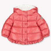 Moncler Tazui Baby Meisjes Winterjas In Donker Roze