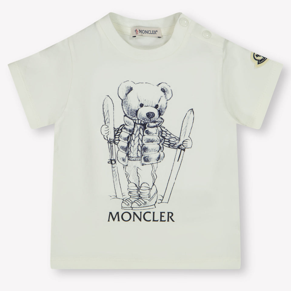 Moncler Baby Boys T-Shirt  Offwhite