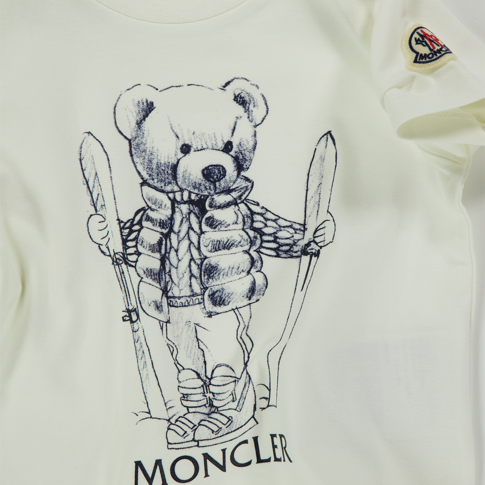 Moncler Baby Boys T-Shirt  Offwhite