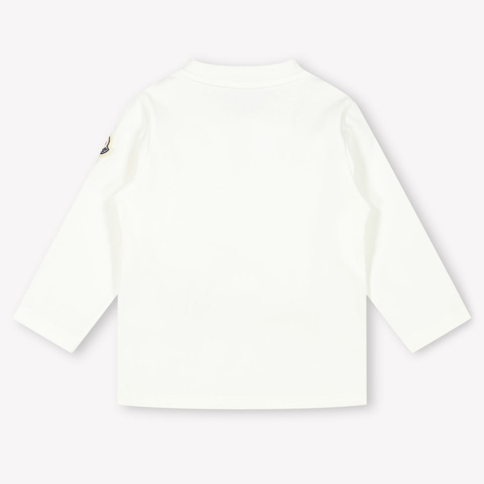 Moncler Baby Jongens T-Shirt In Off White
