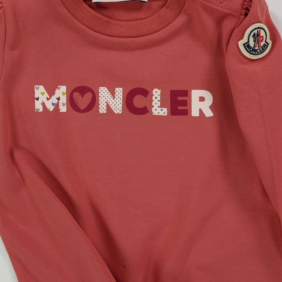Moncler Baby Girls T-Shirt  Dark Pink