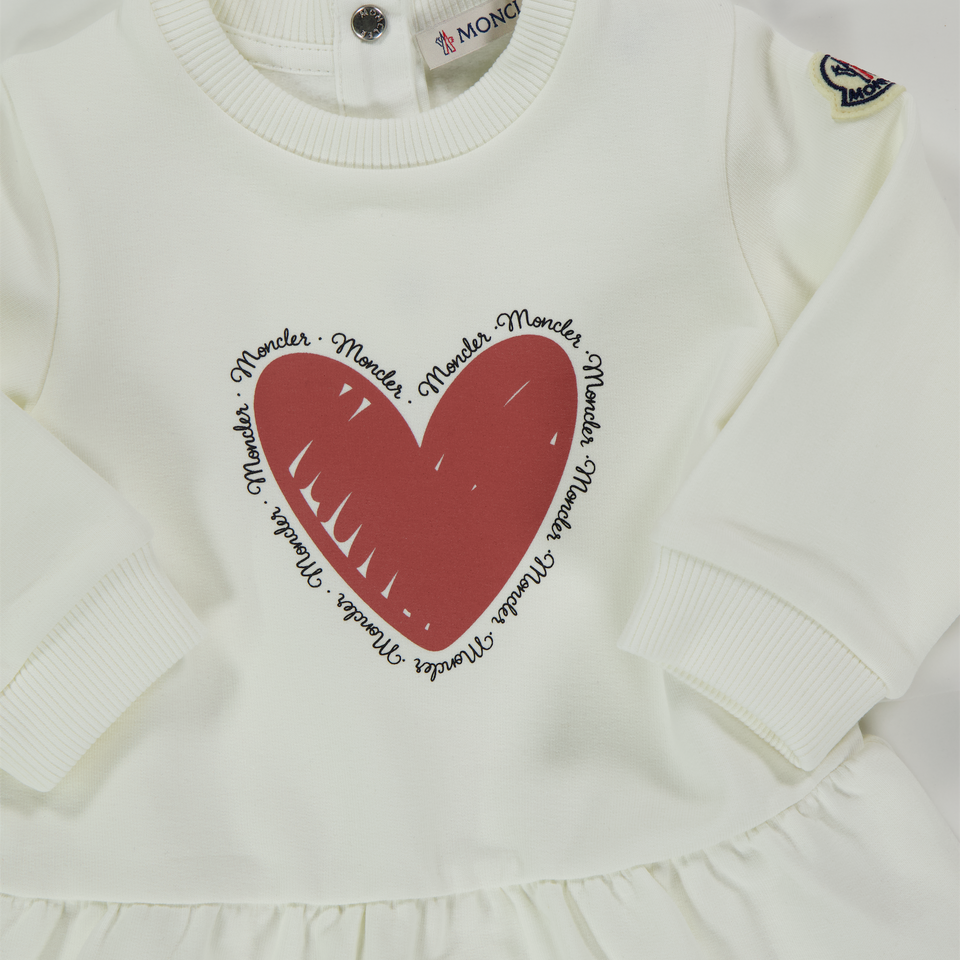 Moncler Baby Girls Dress  Offwhite