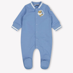 Moncler Baby Boys Playsuit  Light Blue
