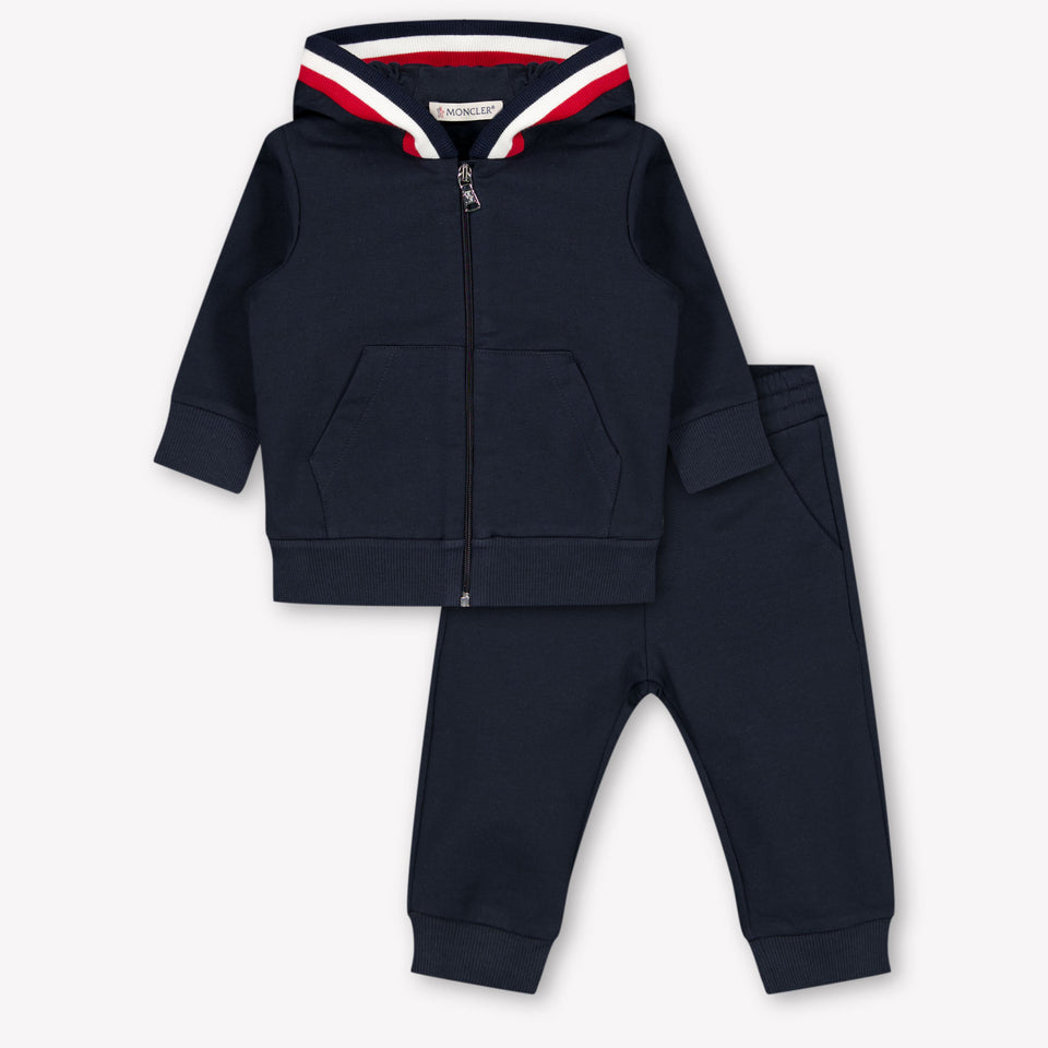 Moncler Baby Jongens Joggingpak In Navy