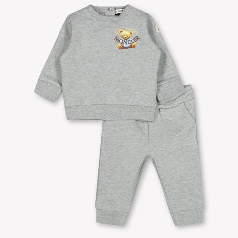 Moncler Baby Boys Tracksuit  Gray