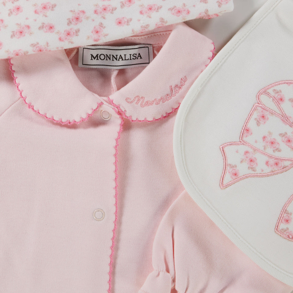 Monnalisa Baby Girls Playsuit  Light Pink
