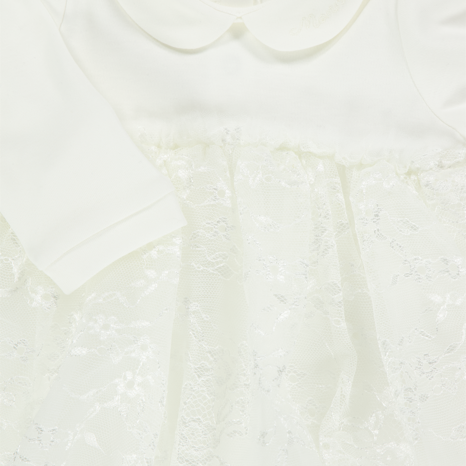 MonnaLisa Baby Meisjes Boxpakje in Off White