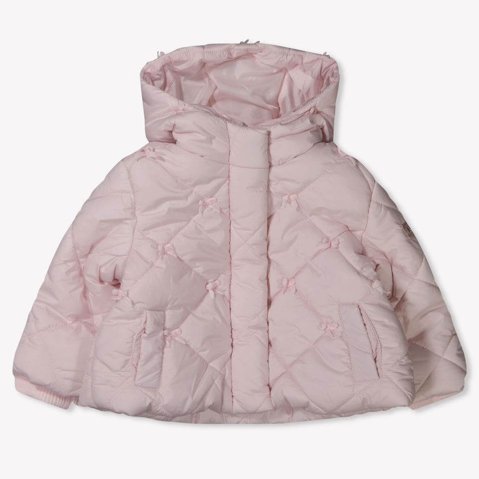 MonnaLisa Baby Meisjes Winterjas in Licht Roze