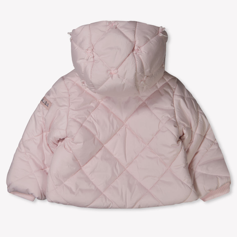 MonnaLisa Baby Meisjes Winterjas in Licht Roze