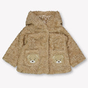 MonnaLisa Baby Meisjes Faux Fur Jassen in Beige