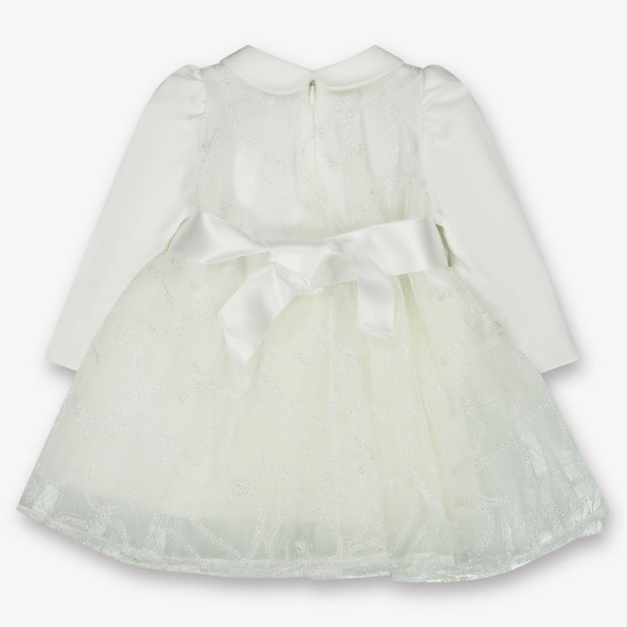 Monnalisa Baby Girls Dress  Offwhite