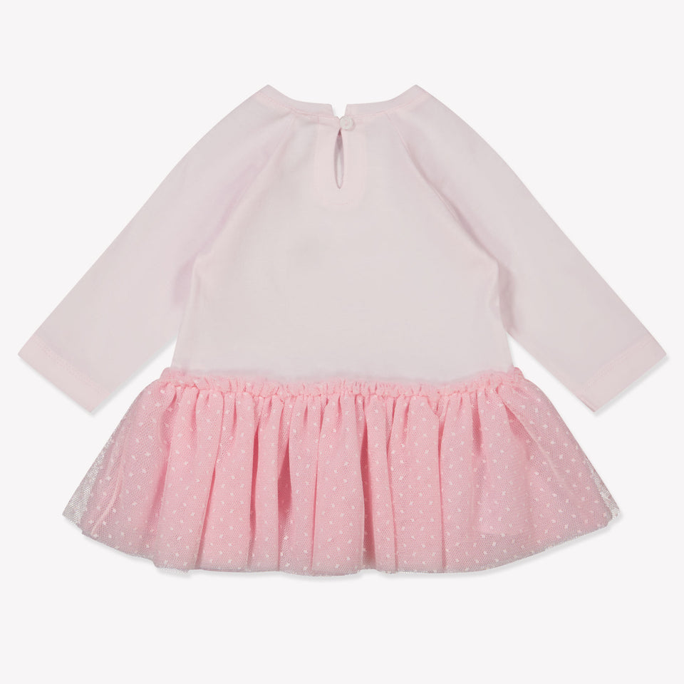MonnaLisa Baby Meisjes Jurk in Licht Roze