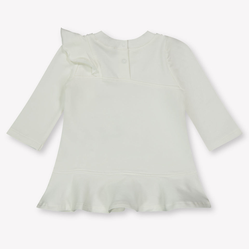 Monnalisa Baby Girls Dress  Offwhite