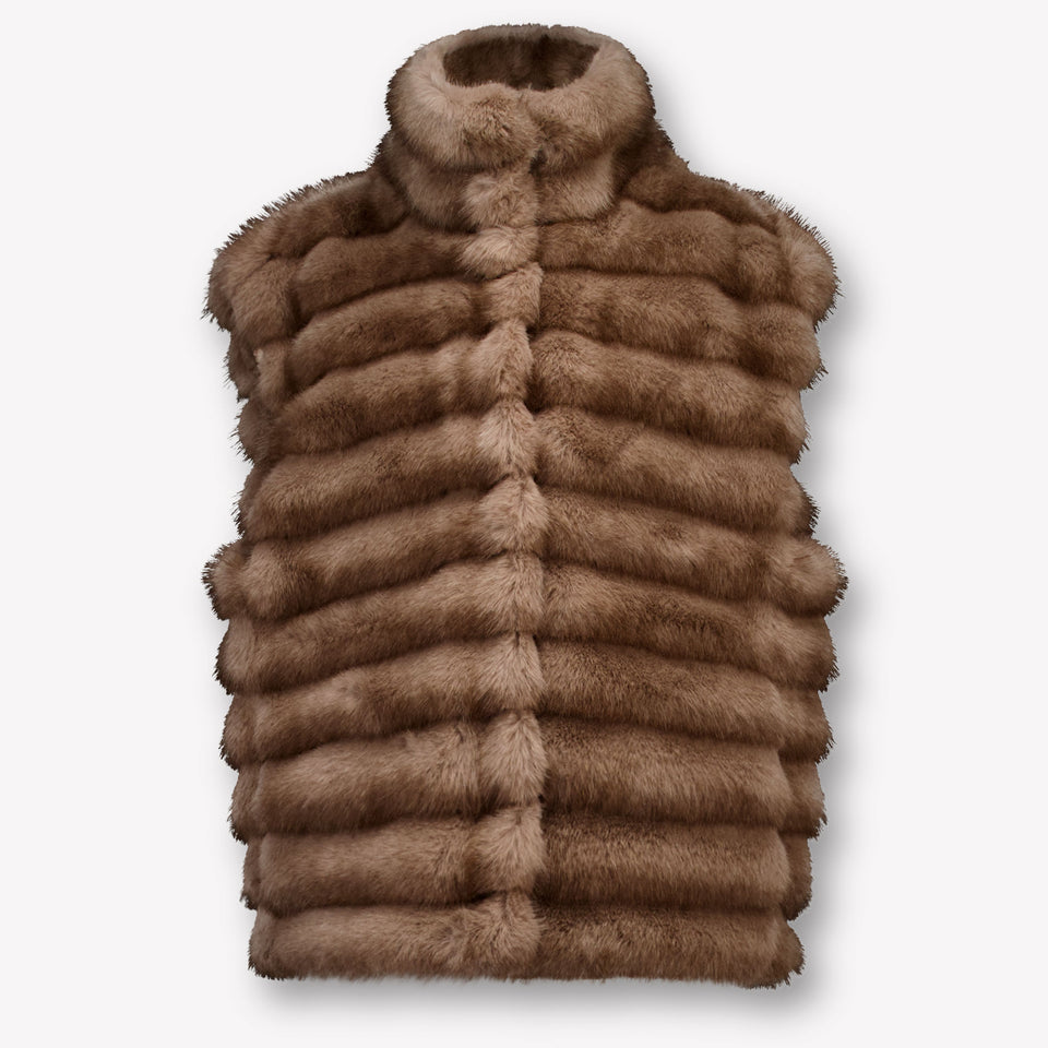 MonnaLisa Kinder Meisjes Bodywarmer in Bruin