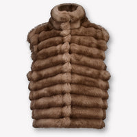 MonnaLisa Kinder Meisjes Bodywarmer in Bruin