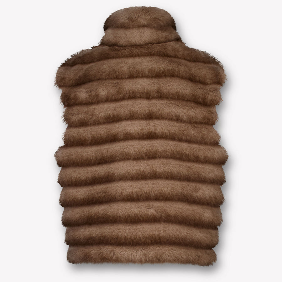 MonnaLisa Kinder Meisjes Bodywarmer in Bruin
