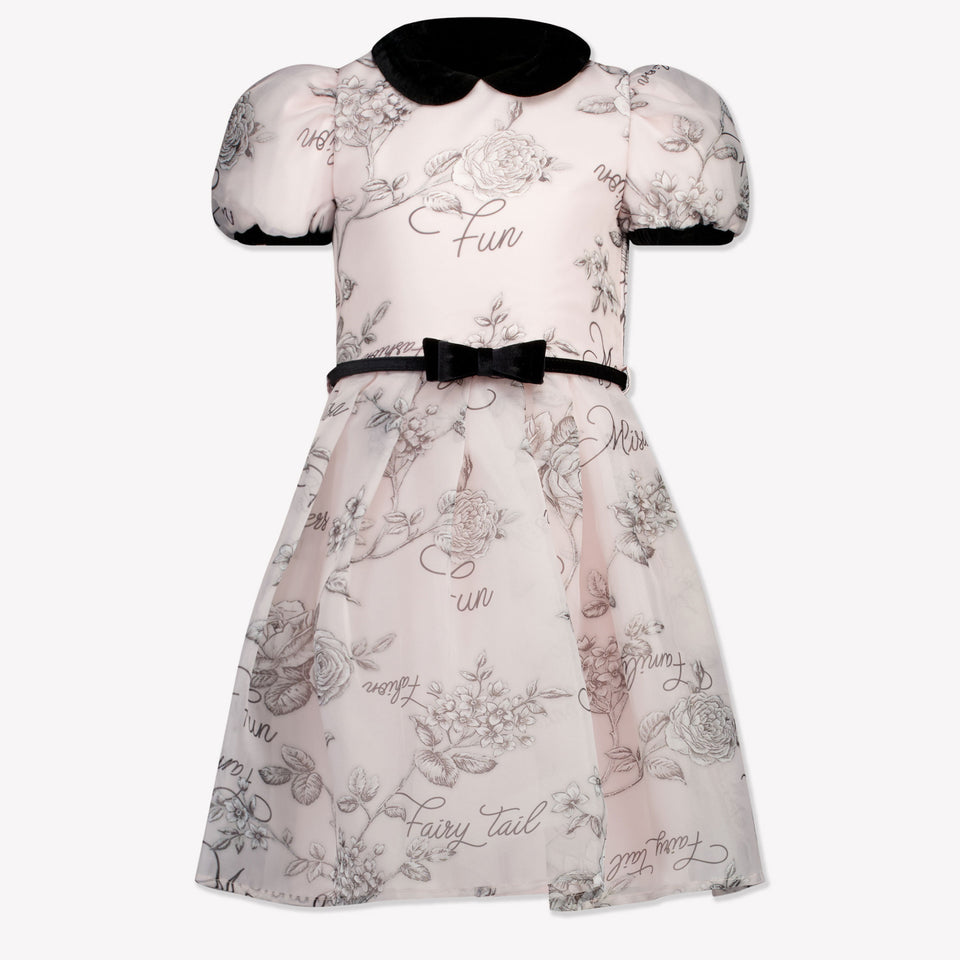 MonnaLisa Kinder Meisjes Jurk in Licht Roze