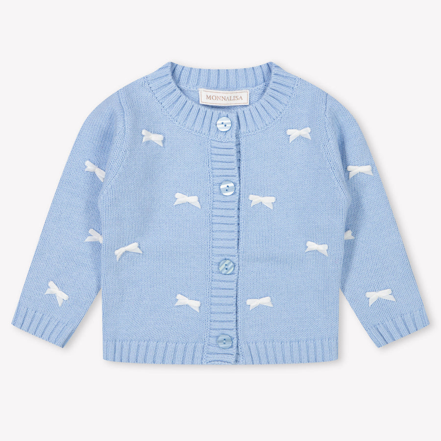 Monnalisa Baby Girls Vest  Light Blue
