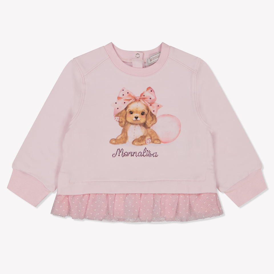 Monnalisa Baby Girls Sweater  Light Pink