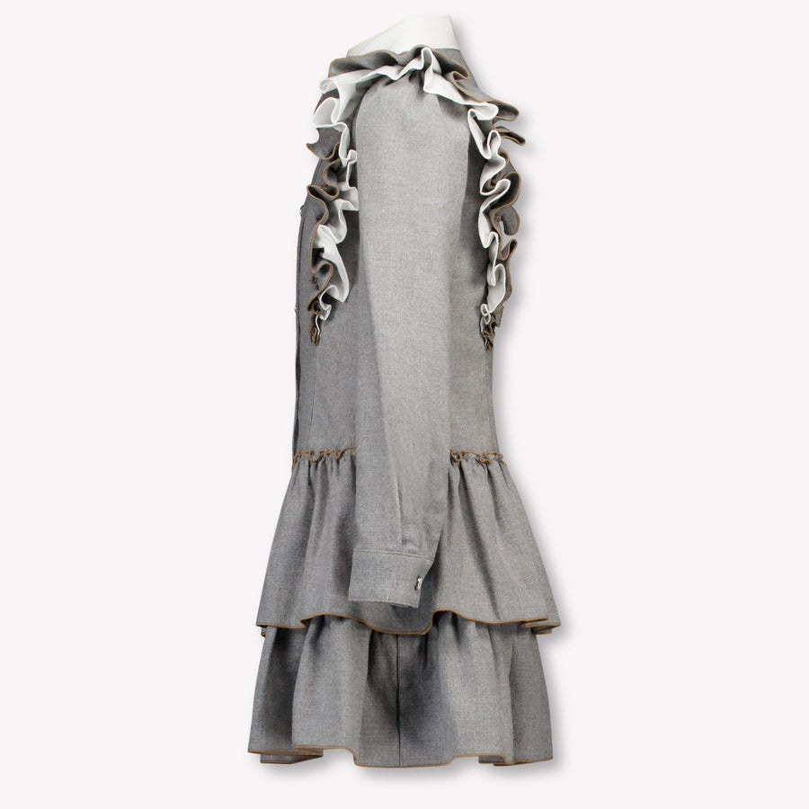 Monnalisa Kids Girls Dress Gray