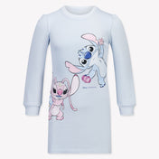 Monnalisa Kids Girls Dress Light Blue