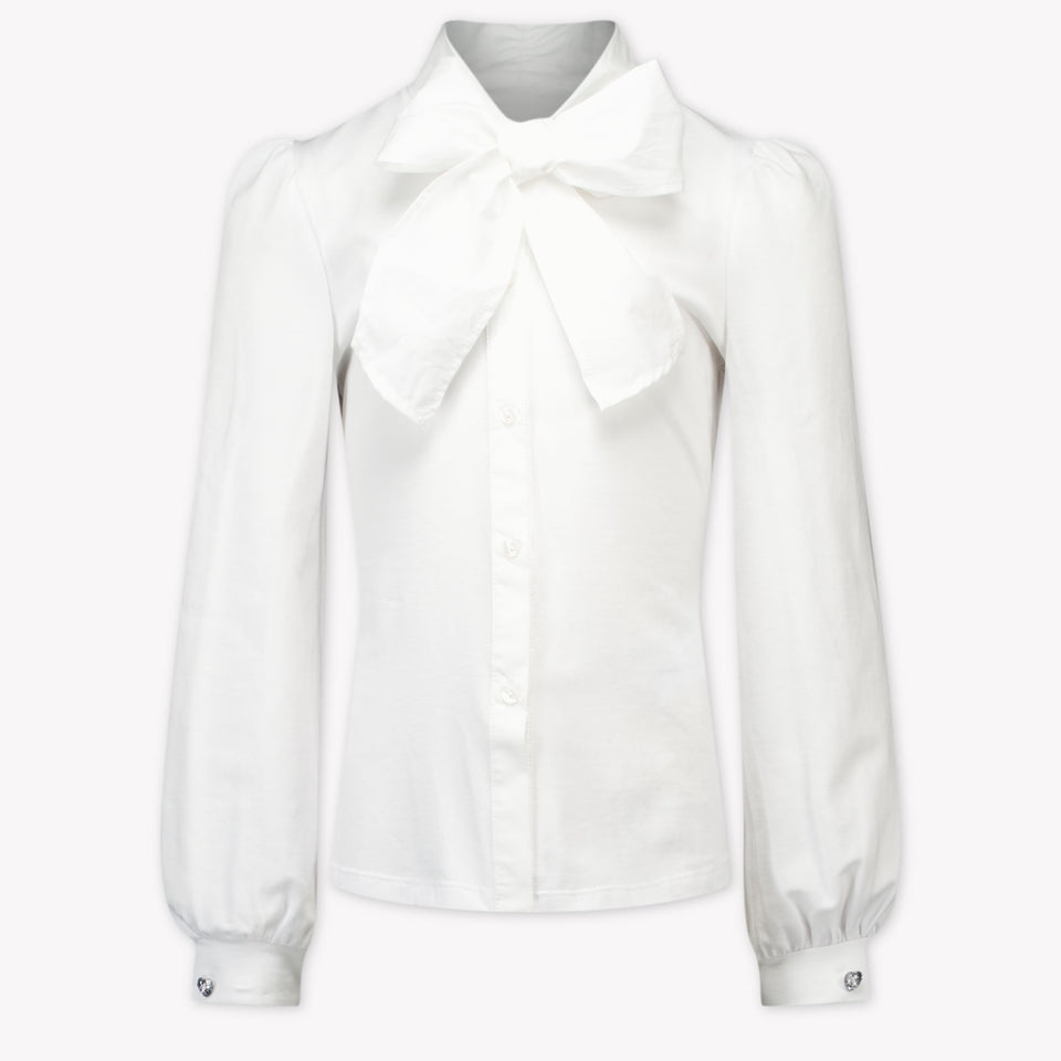 MonnaLisa Kinder Meisjes Blouse in Off White