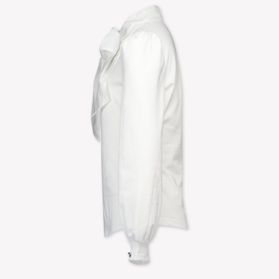 MonnaLisa Kinder Meisjes Blouse in Off White