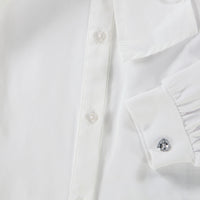 MonnaLisa Kinder Meisjes Blouse in Off White