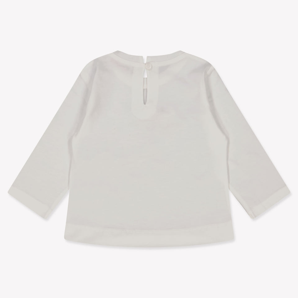 MonnaLisa Baby Meisjes T-Shirt in Off White