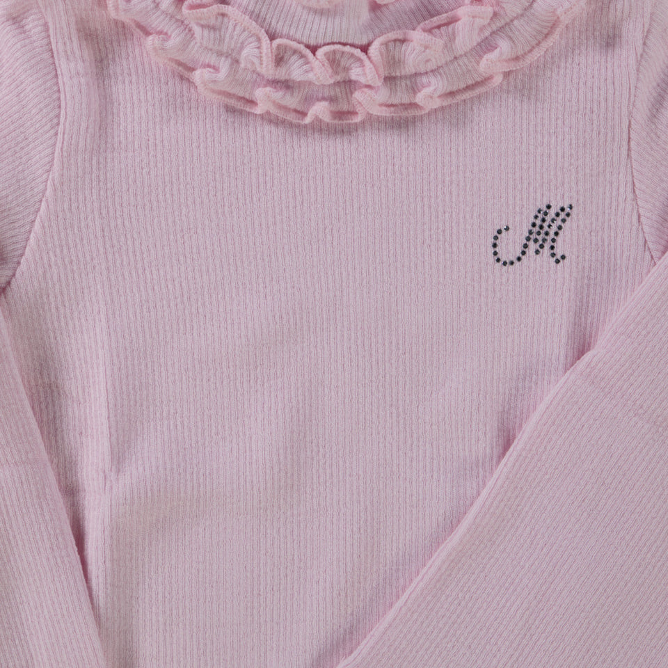 MonnaLisa Baby Meisjes T-Shirt in Licht Roze