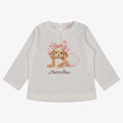 Monnalisa Baby Girls T-Shirt  Offwhite