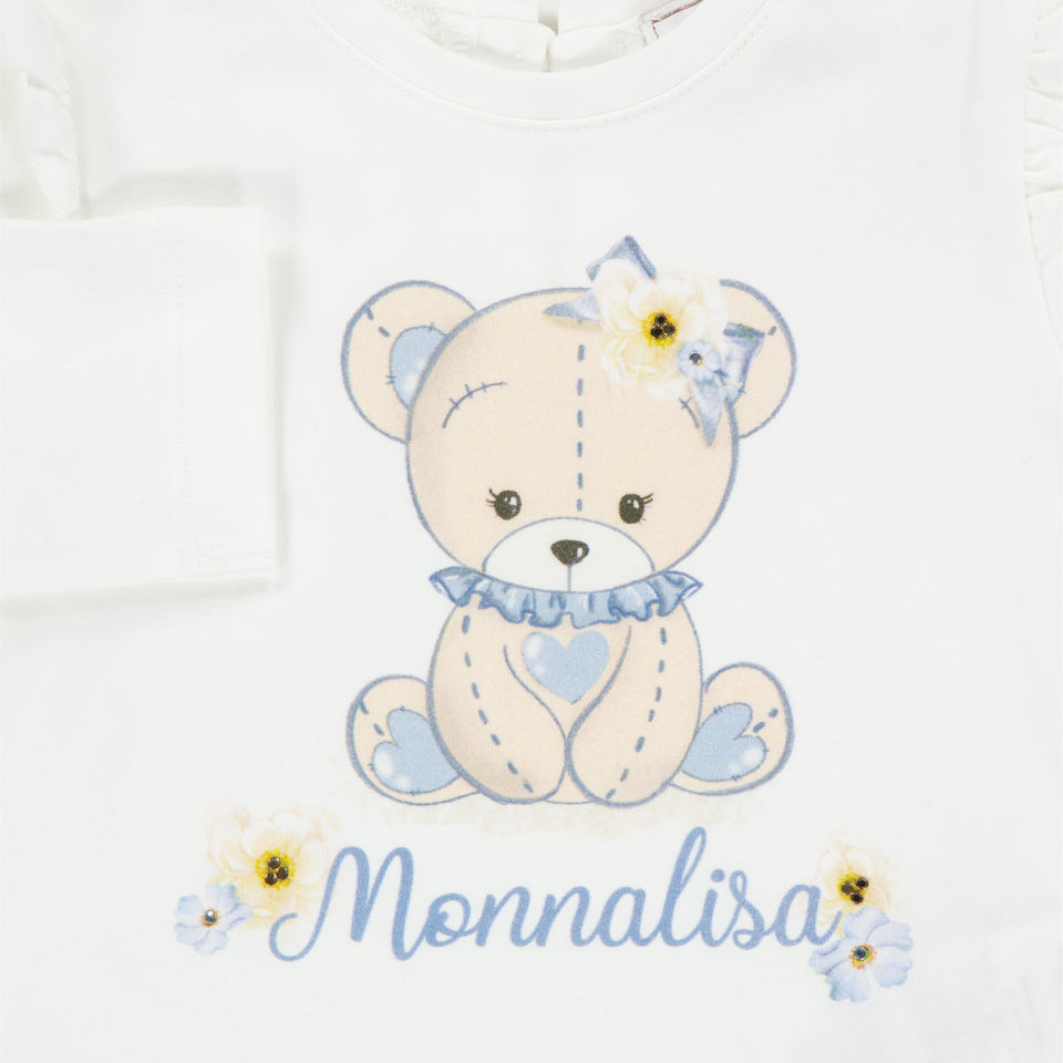 Monnalisa Baby Girls T-Shirt  Offwhite