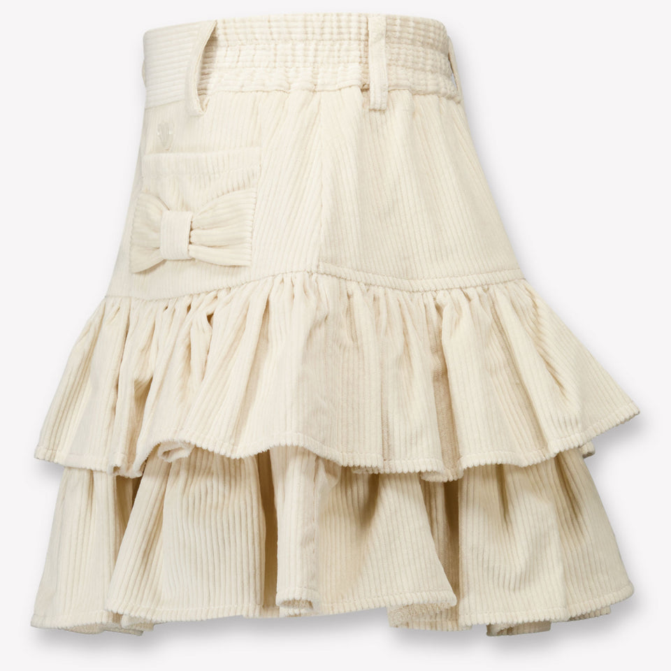 Monnalisa Kids Girls Skirt Beige