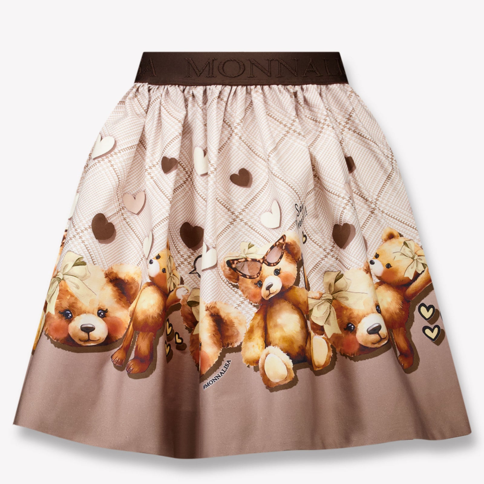 Monnalisa Kids Girls Skirt Brown
