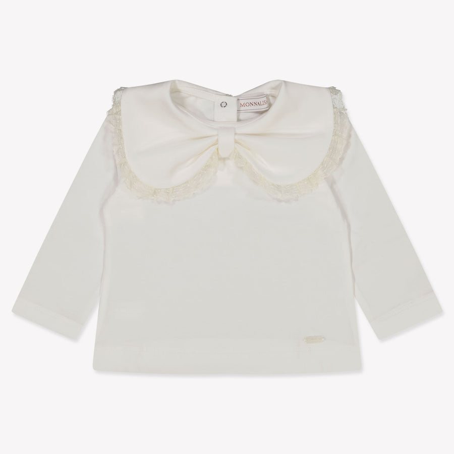 MonnaLisa Baby Meisjes T-Shirt in Off White