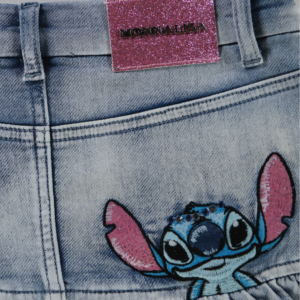 Monnalisa Kids Girls Skirt Jeans