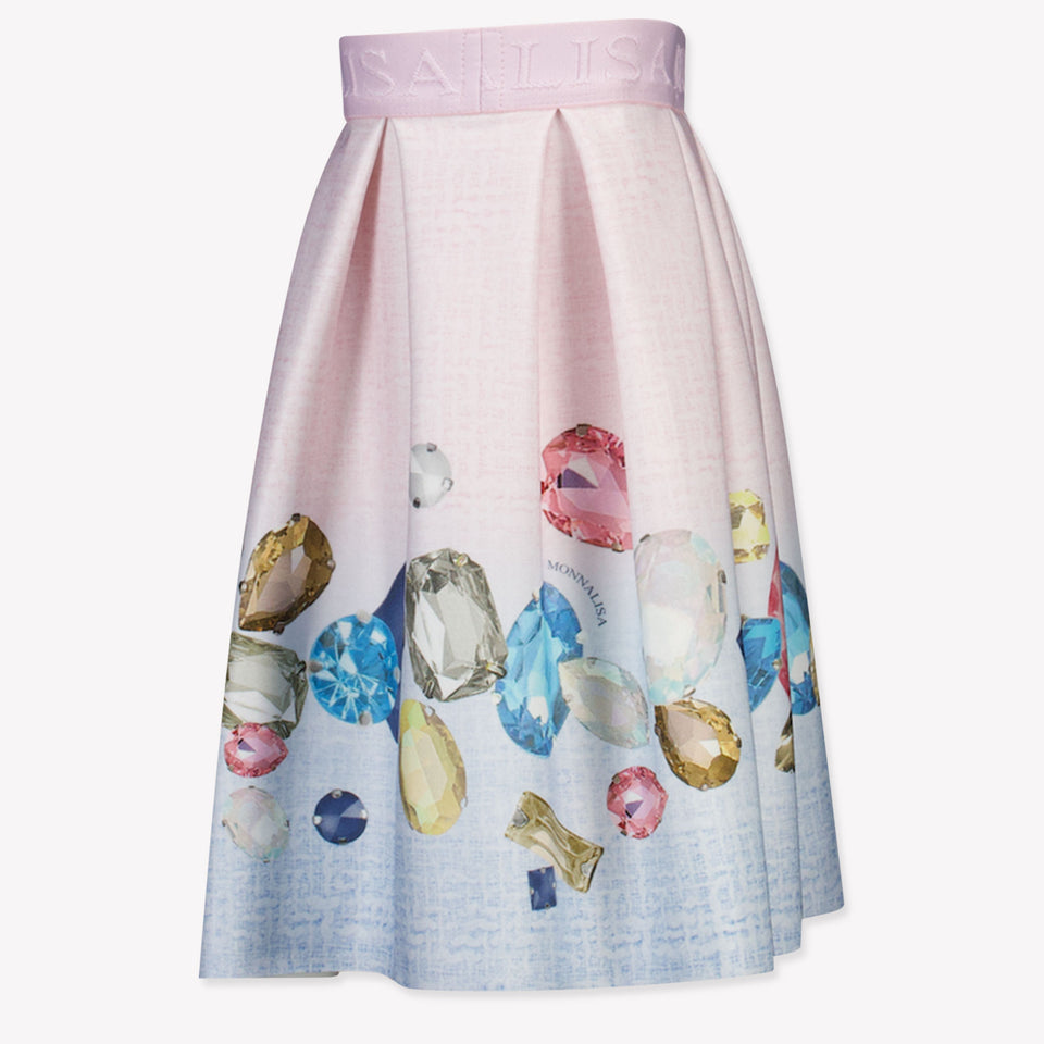 Monnalisa Kids Girls Skirt Light Blue