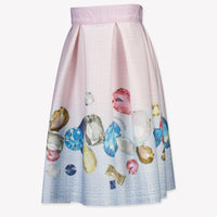 Monnalisa Kids Girls Skirt Light Blue