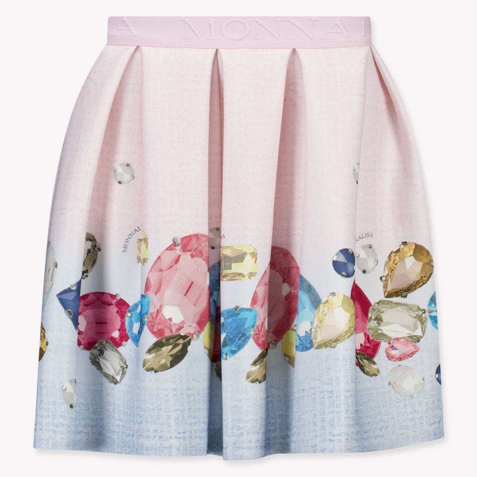 Monnalisa Kids Girls Skirt Light Blue
