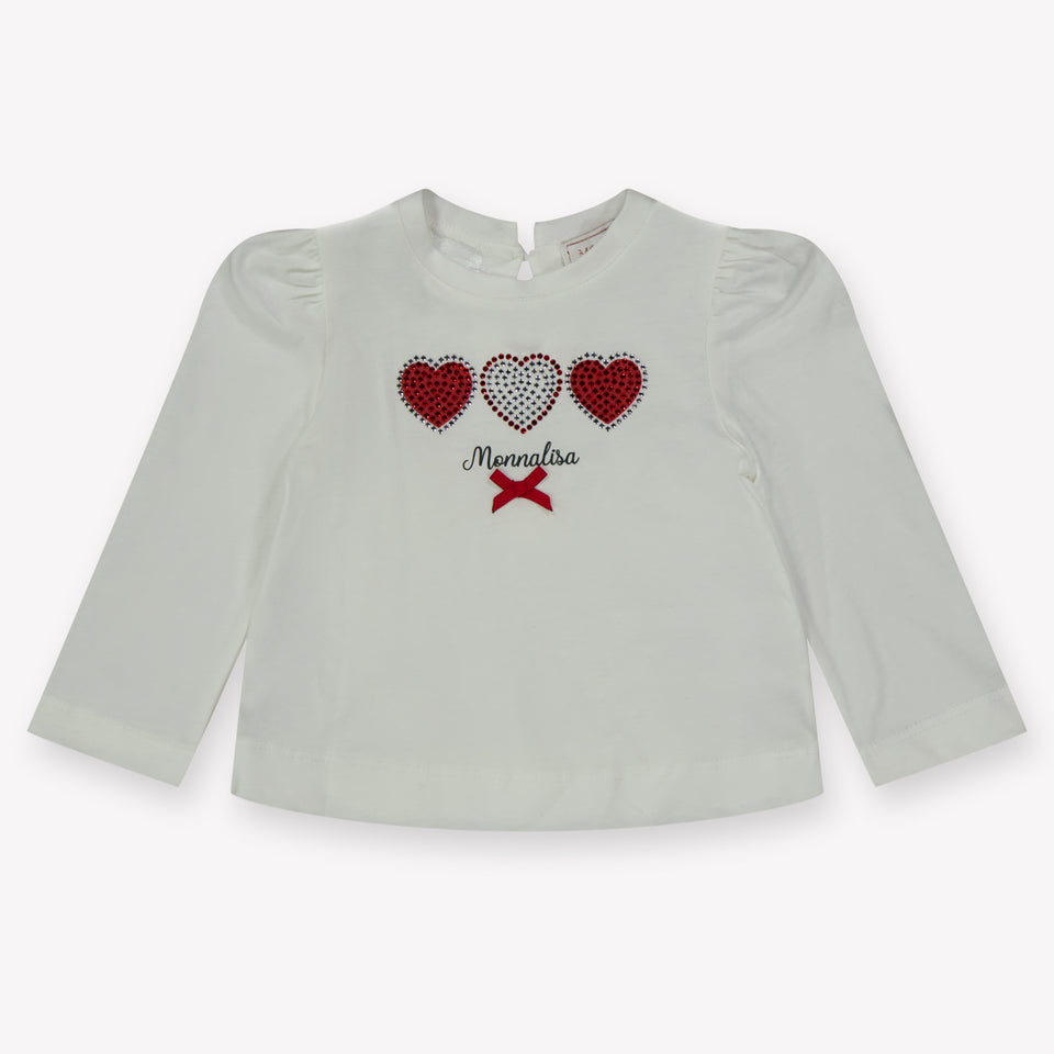 Monnalisa Baby Girls T-Shirt  Offwhite