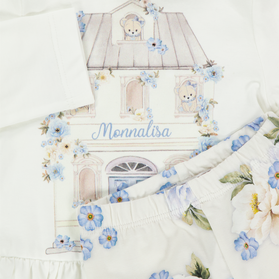 MonnaLisa Baby Meisjes Setje in Licht Blauw
