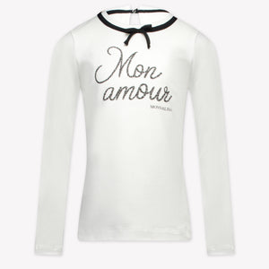 Monnalisa Kids Girls  T-Shirt Offwhite