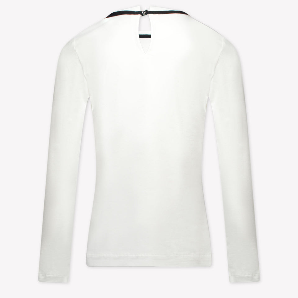 MonnaLisa Kinder Meisjes T-Shirt in Off White