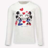 Monnalisa Kids Girls  T-Shirt Offwhite