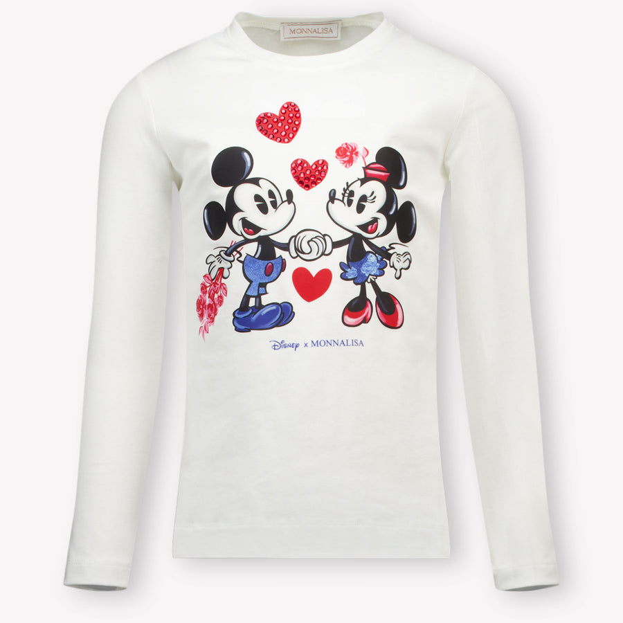 Monnalisa Kids Girls  T-Shirt Offwhite