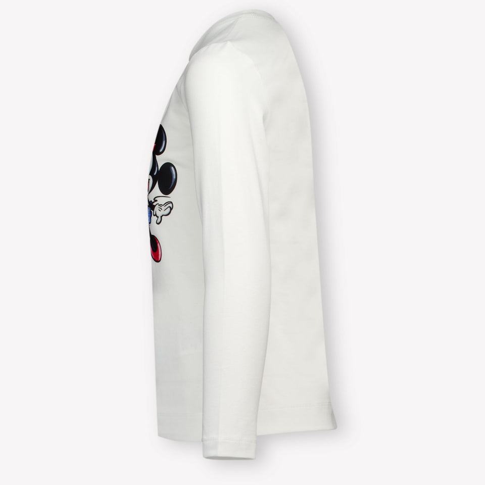 MonnaLisa Kinder Meisjes T-Shirt in Off White