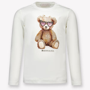Monnalisa Kids Girls  T-Shirt Offwhite