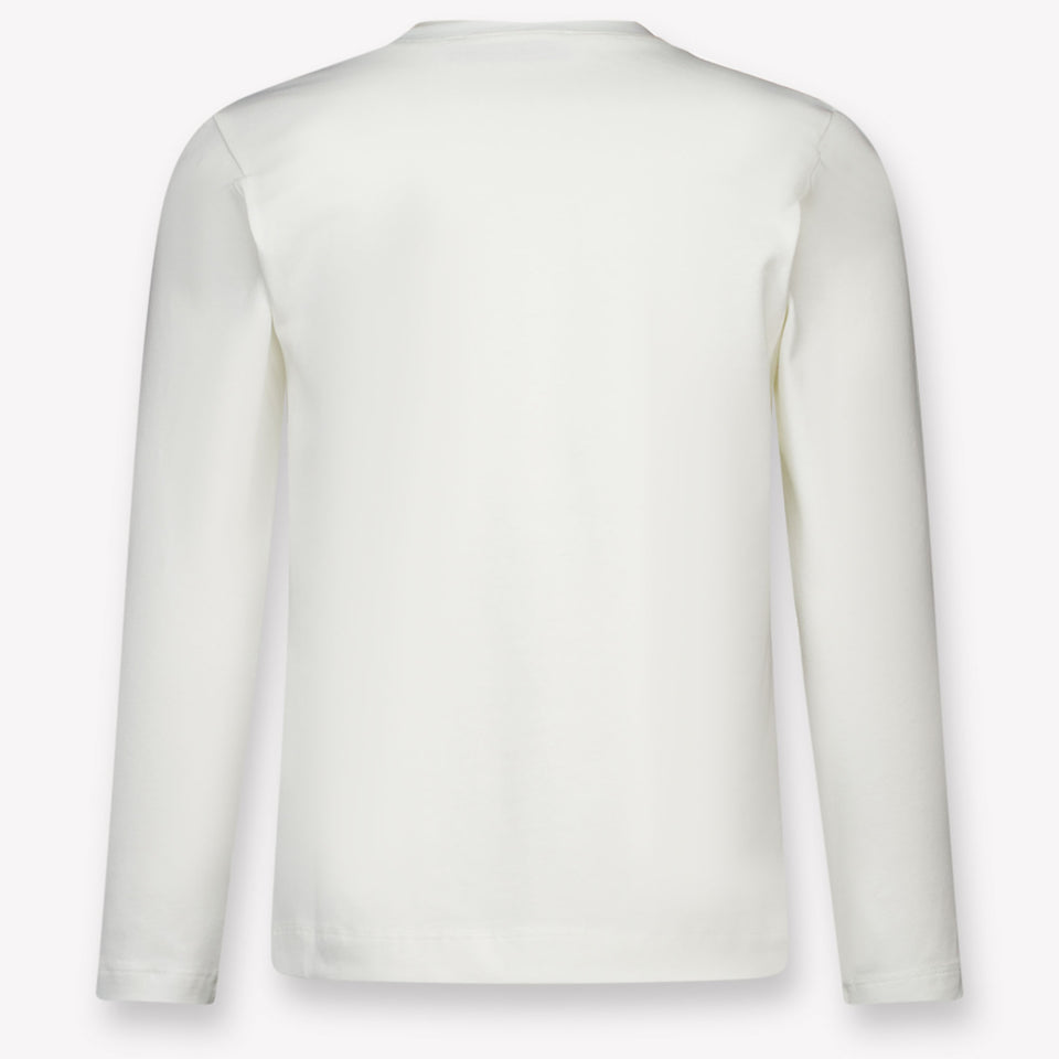 MonnaLisa Kinder Meisjes T-Shirt in Off White